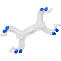 stonylab Abrazadera de Bureta Doble de Plástico- Abrazadera Bureta Ajustable en Tipo Mariposa con Resorte Accesorio de…